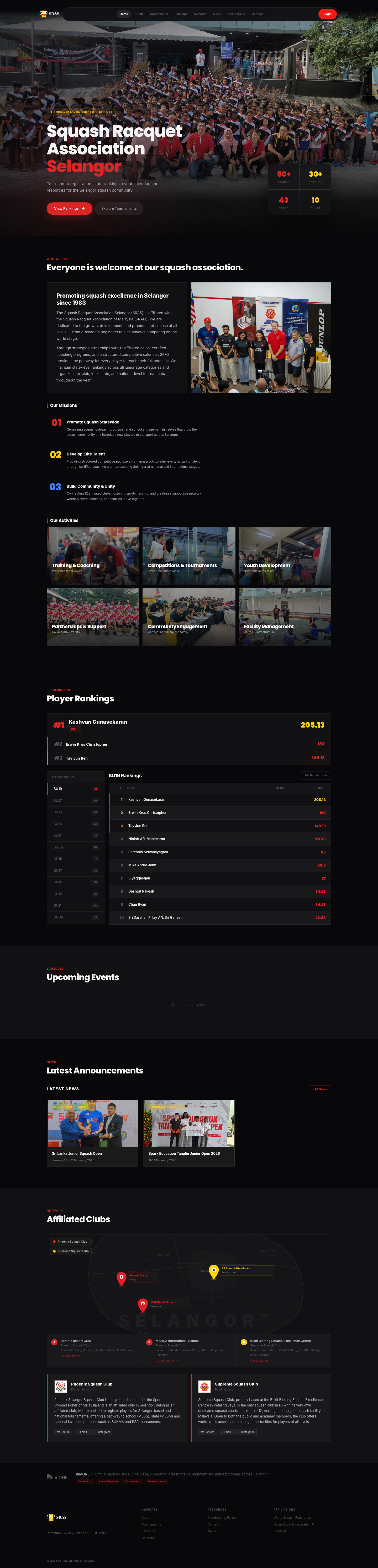 SRAS website